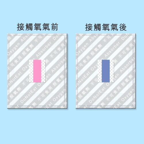 氧氣指示劑-接觸氧氣前後變化